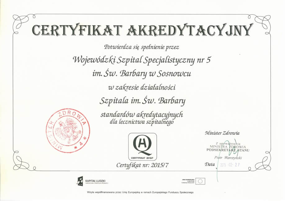 certyfikat akredytacyjny